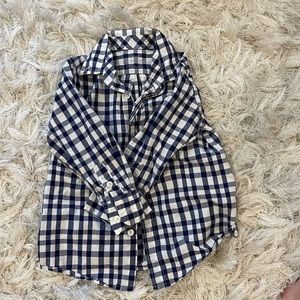 J Crew (Crewcuts) Button down shirt. Gingham. 3T.